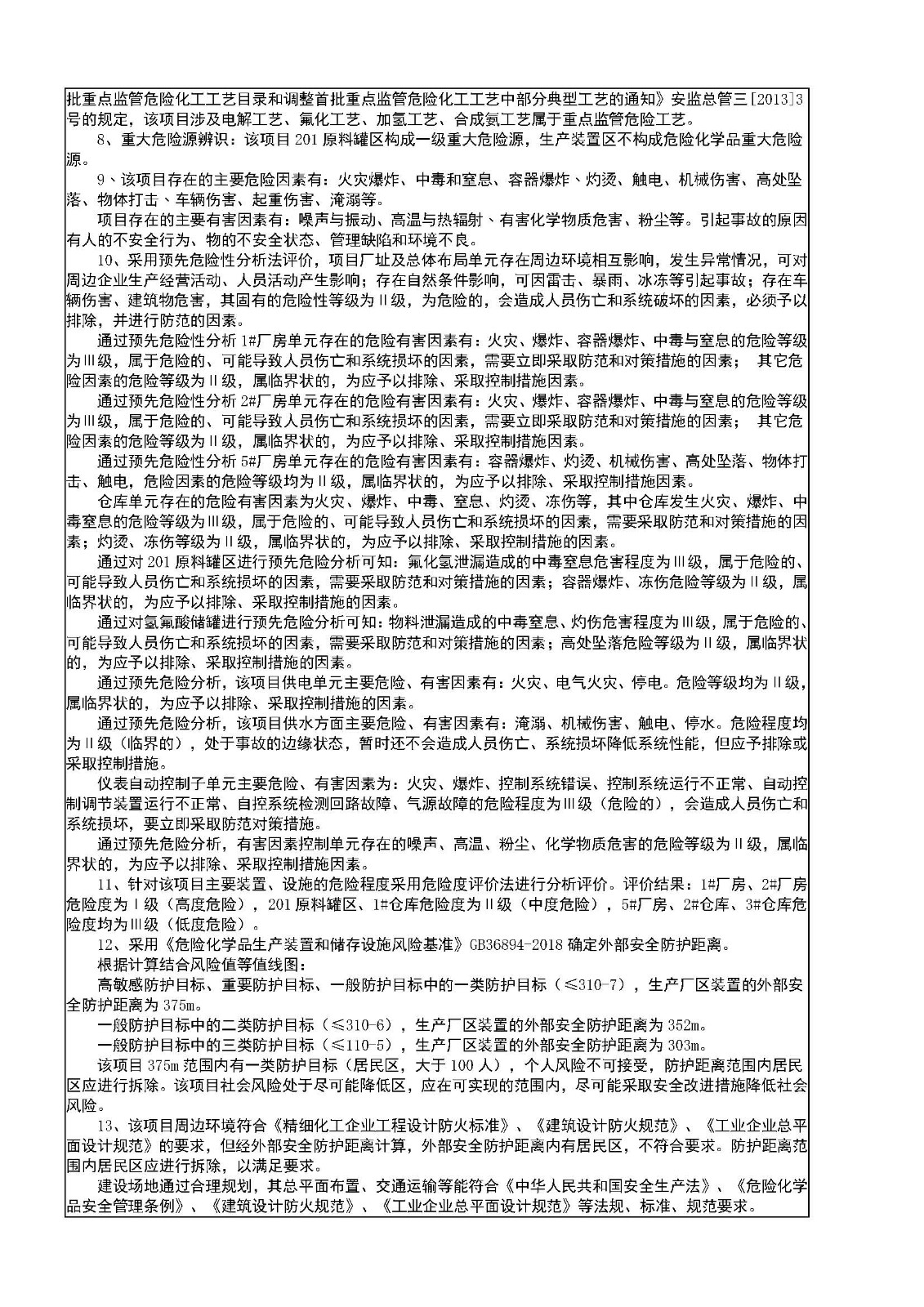 安全评价报告基本信息公开表（诺尔）