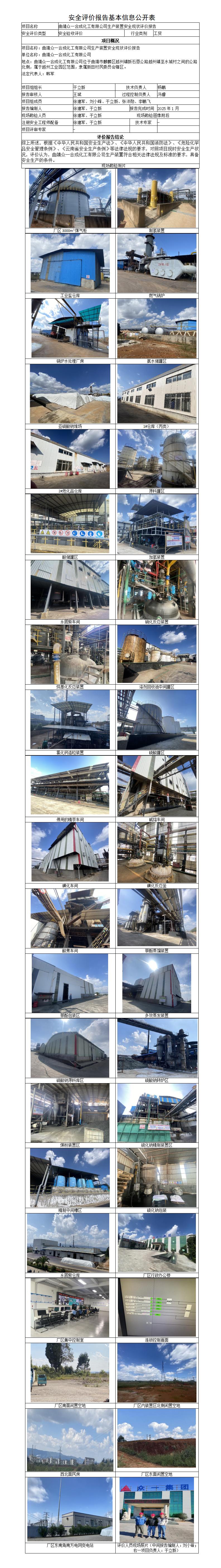 安全评价报告基本信息公开表（众一合成）